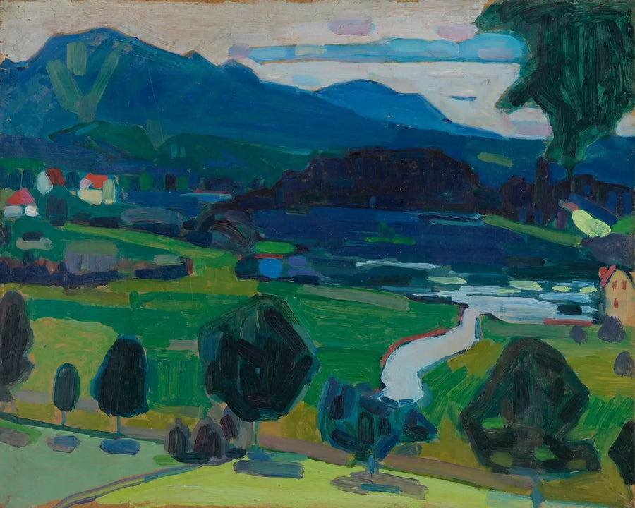 Murnau - Staffelsee Manzarası - Vassily Kandinsky