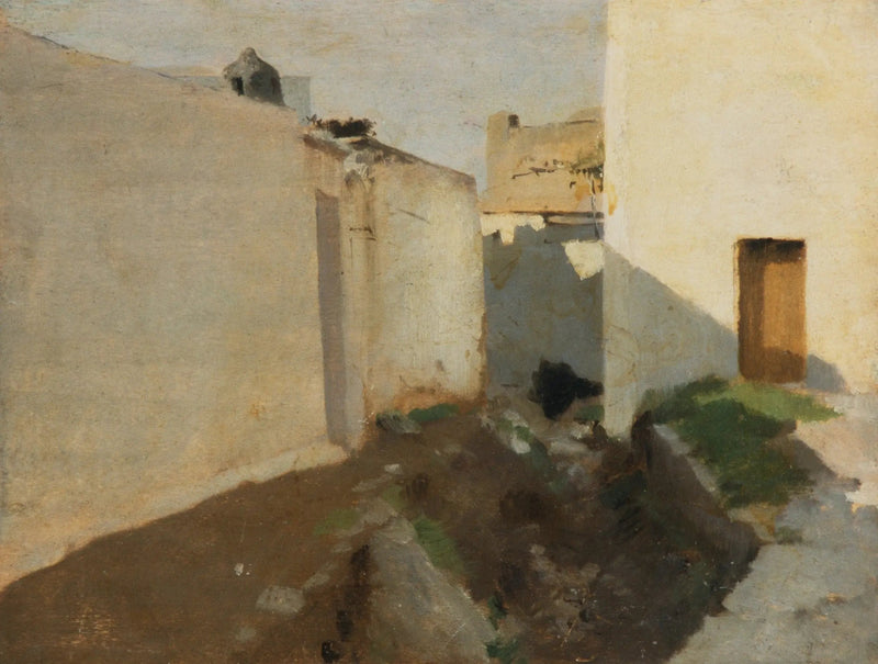 Güneş altında beyaz duvarlar, Fas - John Singer Sargent