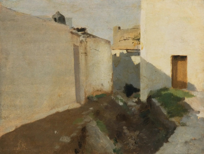 Güneş altında beyaz duvarlar, Fas - John Singer Sargent