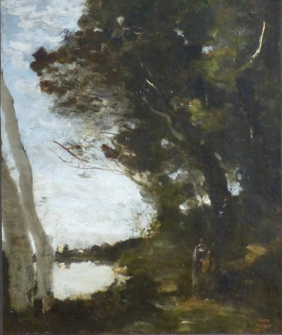 Muse ormanı altında - Jean-Baptiste Camille Corot