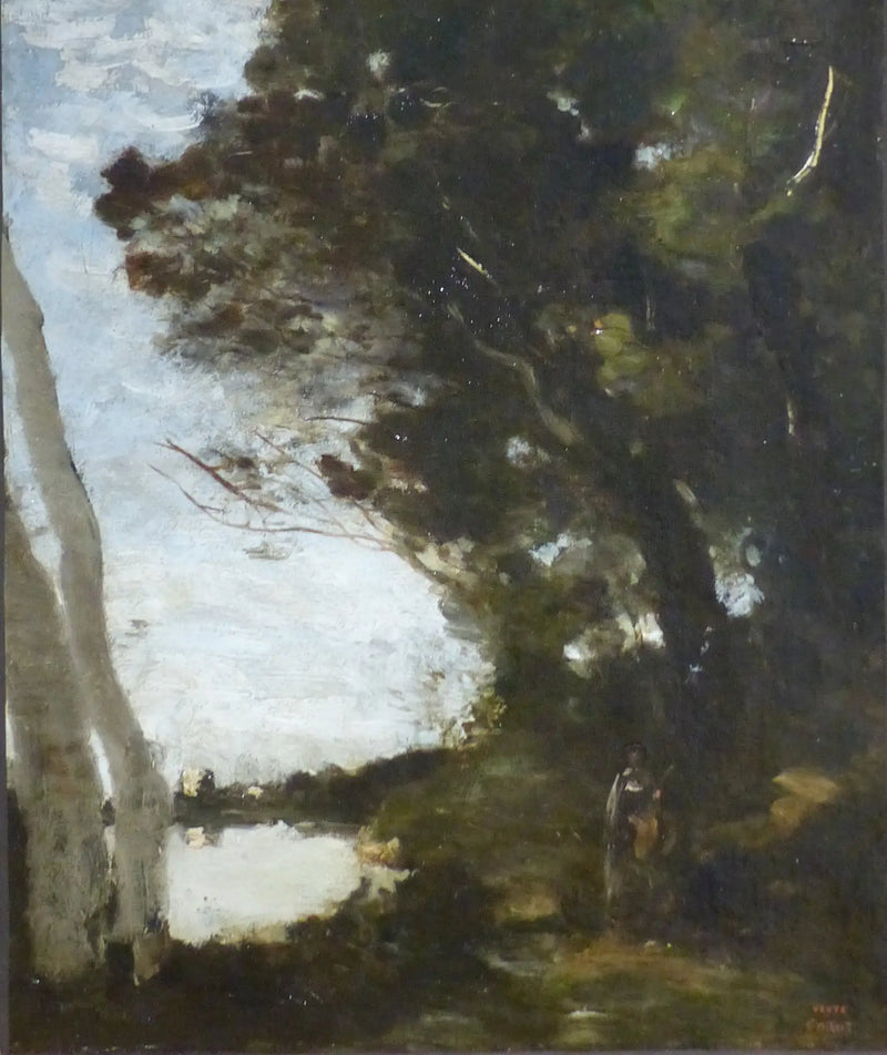 Muse ormanı altında - Jean-Baptiste Camille Corot