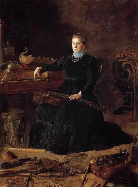 Eski müzik (Sarah Sagehorn Frishmuth Portresi) - Thomas Eakins