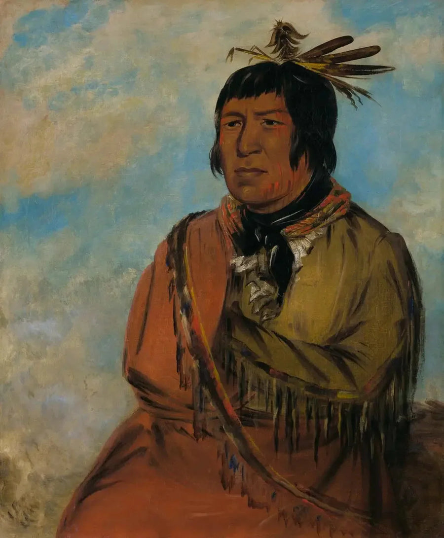 Na-pów-sa, Gece Yolculuğundaki Ayı, Bir Şef - George Catlin