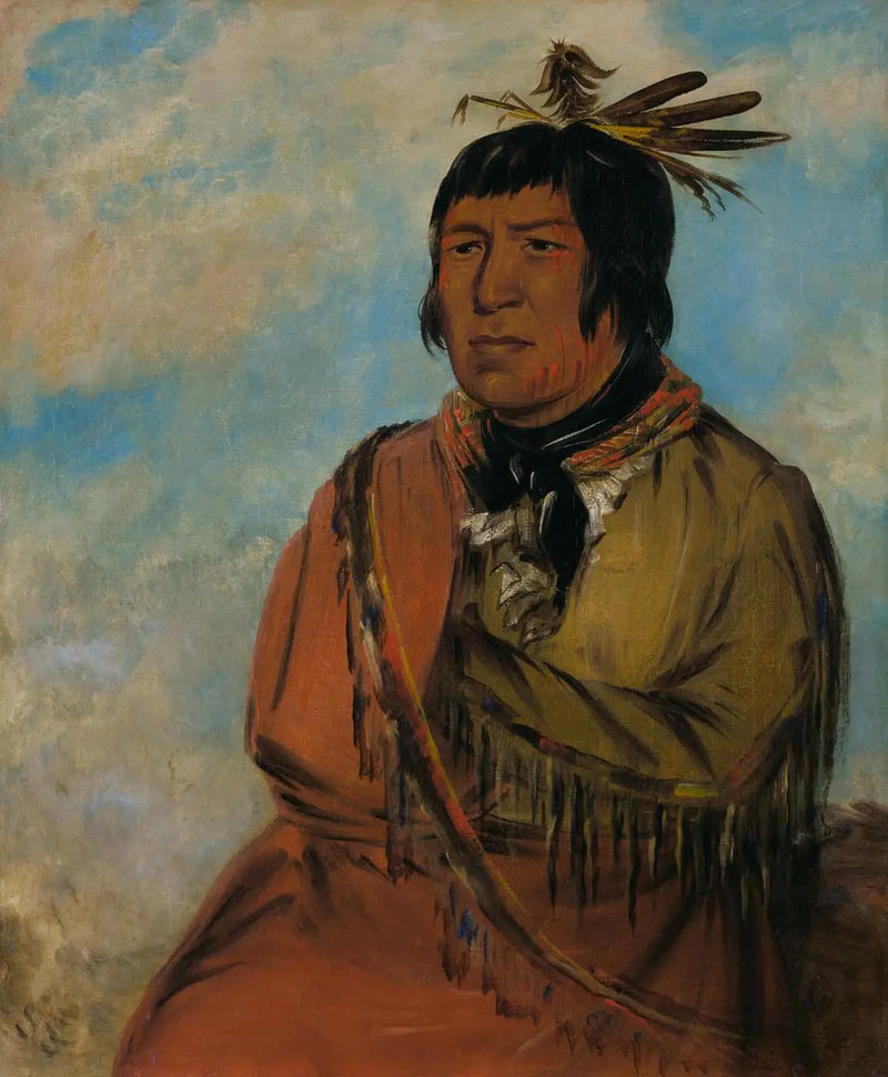Na-pów-sa, Gece Yolculuğundaki Ayı, Bir Şef - George Catlin