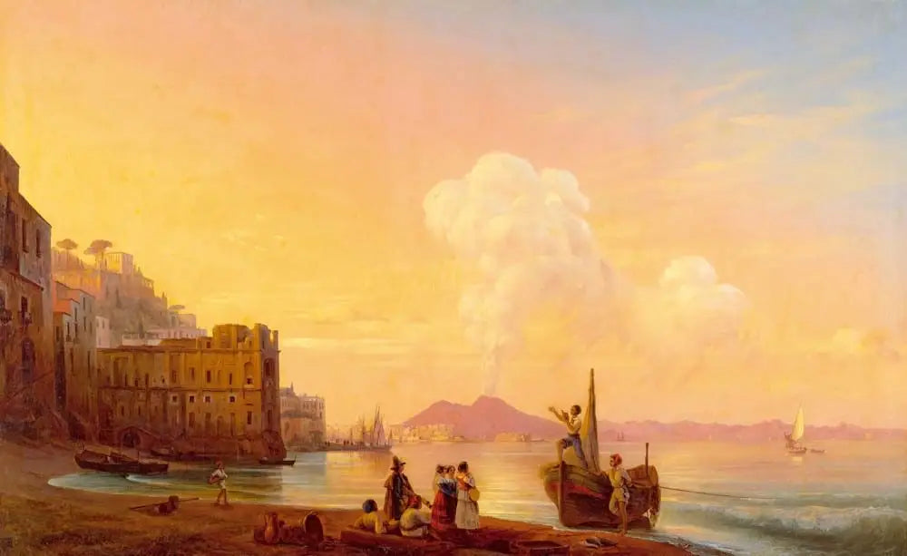 Naples avec un poète parmi les pêcheurs - Ivan Aïvazovski - Alpha Reproduction