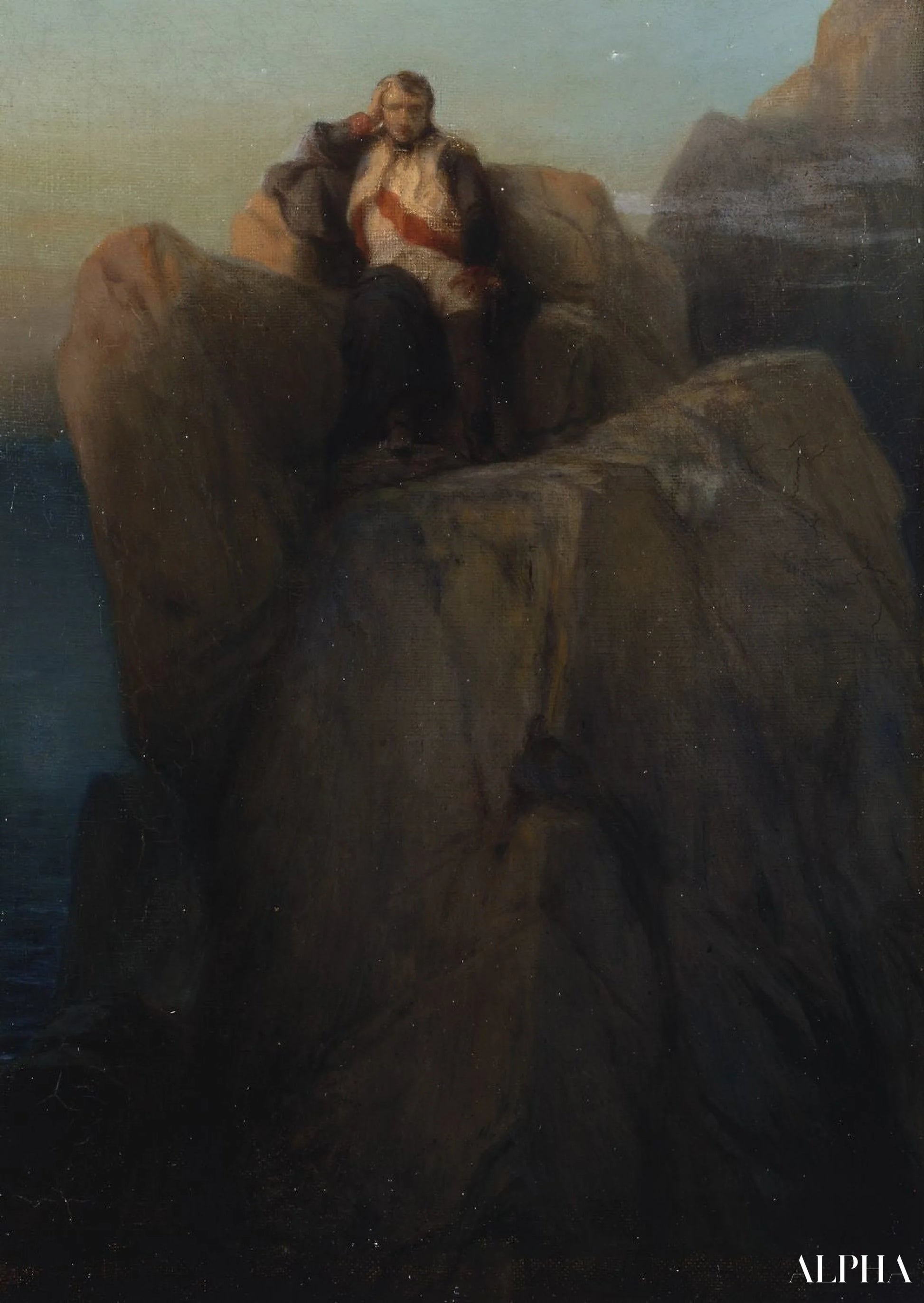 Napoléon à Sainte-Hélène - Paul Delaroche - Reproductions de tableaux et peintures haut de gamme