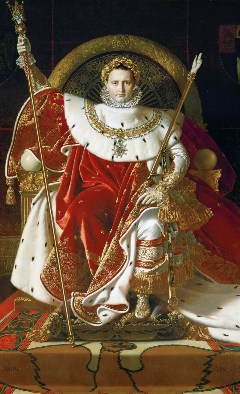 Napolyon I. İmparatorluk tahtında - Jean-Auguste-Dominique Ingres