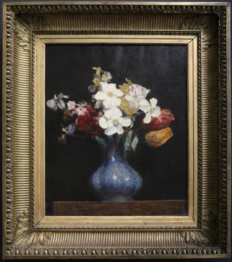 Narciss ve laleler - Henri Fantin-Latour
