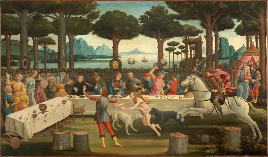 Nastagio degli Onesti'nin Hikayesi - Sandro Botticelli