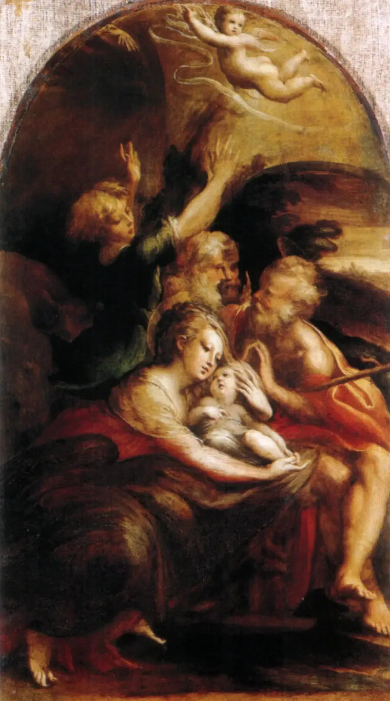 İsa'nın Doğumu ve Melekler - Parmigianino