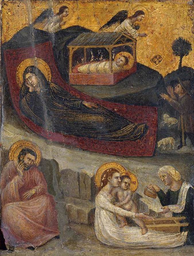 Doğuş ve Çobanlara Duyuru - Pietro da Rimini