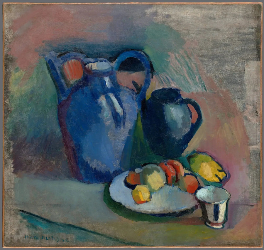 Mavi sürahi ile natürmort - Henri Matisse
