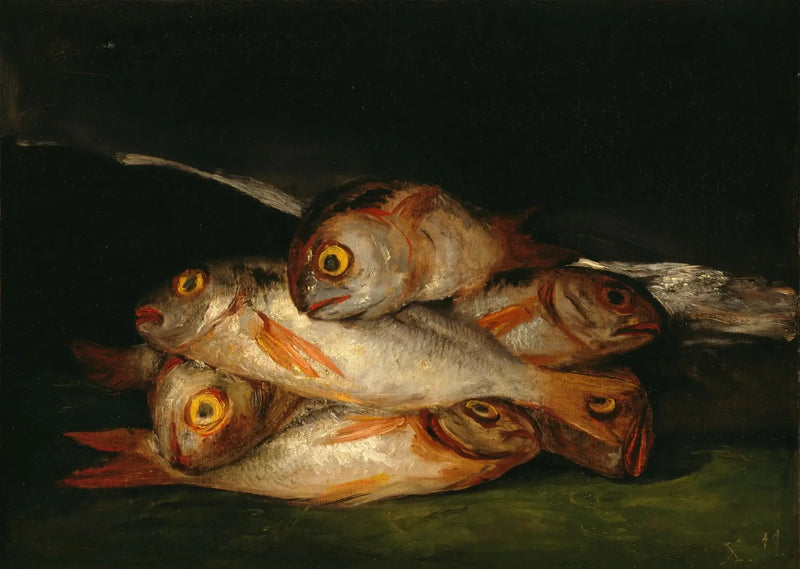 Altın levrekli natürmort - Francisco de Goya