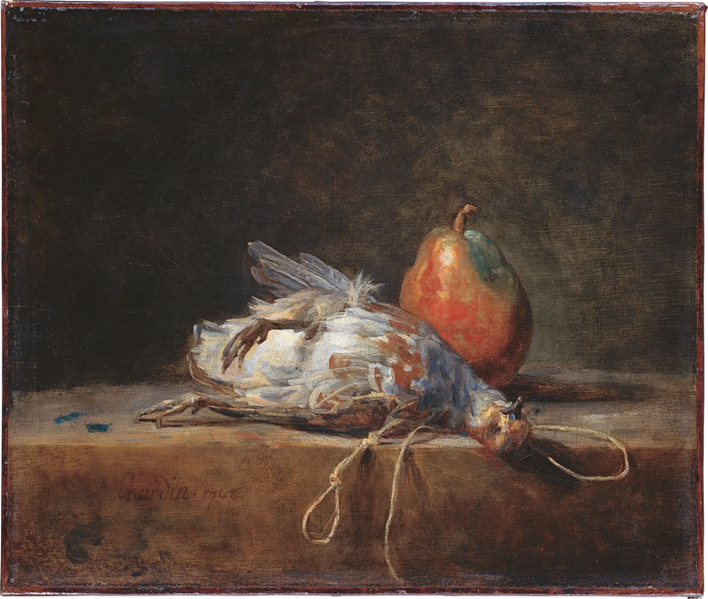 Ölü Doğa, Hınzır ve Armut - Jean Simeón Chardin
