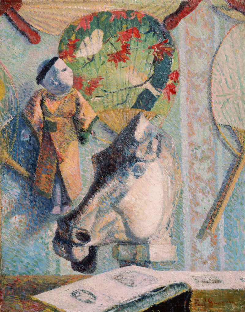 At Başı ile Natürmort - Paul Gauguin