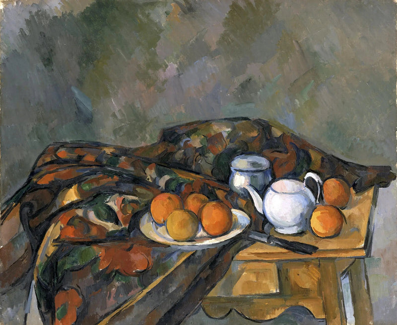 Çaydanlıkla Natürmort - Paul Cézanne