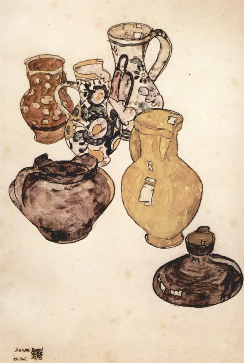 Sofra Düzeni - Egon Schiele