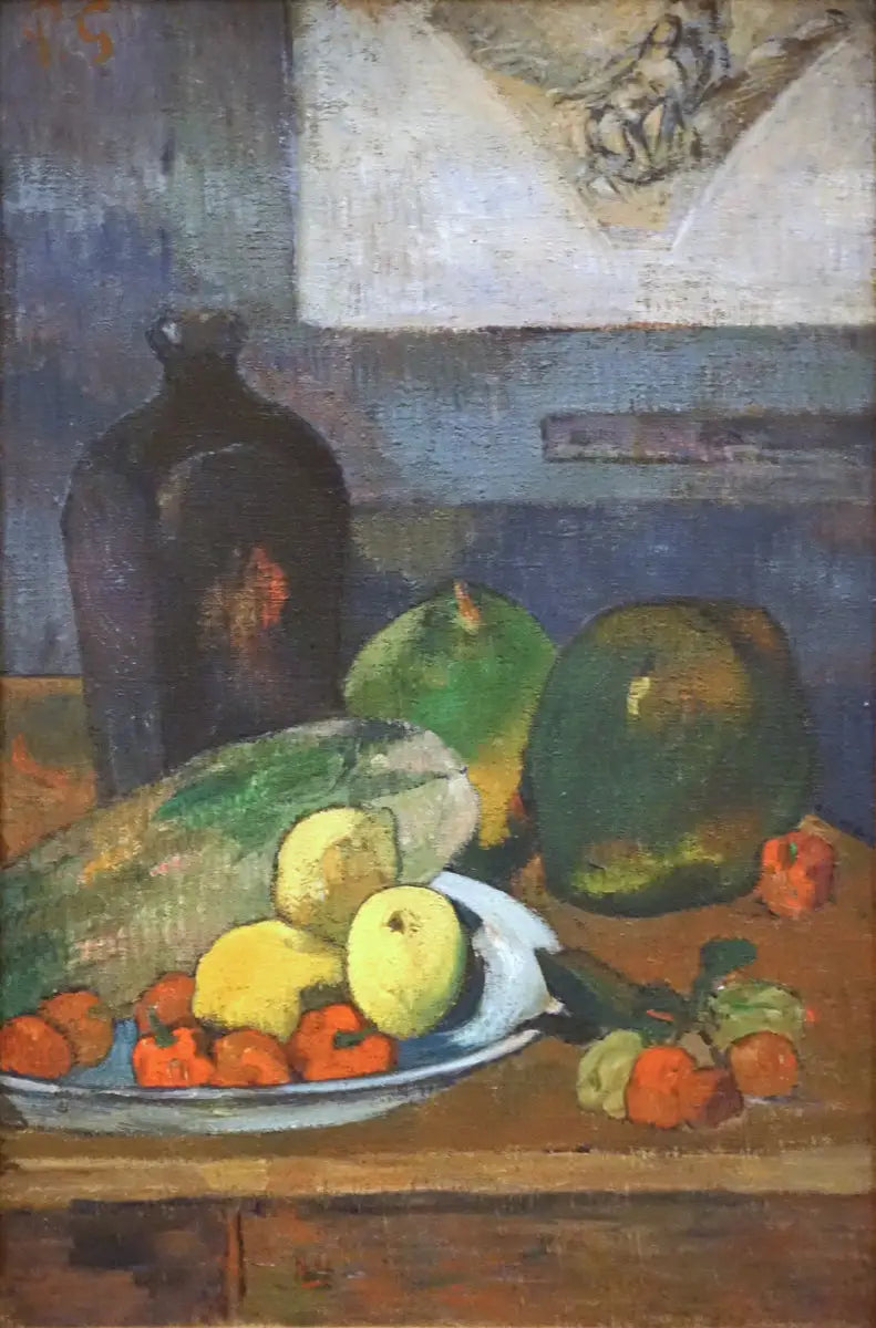 Reproduction du tableau « Nature morte à l'esquisse de Delacroix - Paul Gauguin » par Alpha Reproduction en peinture à l’huile