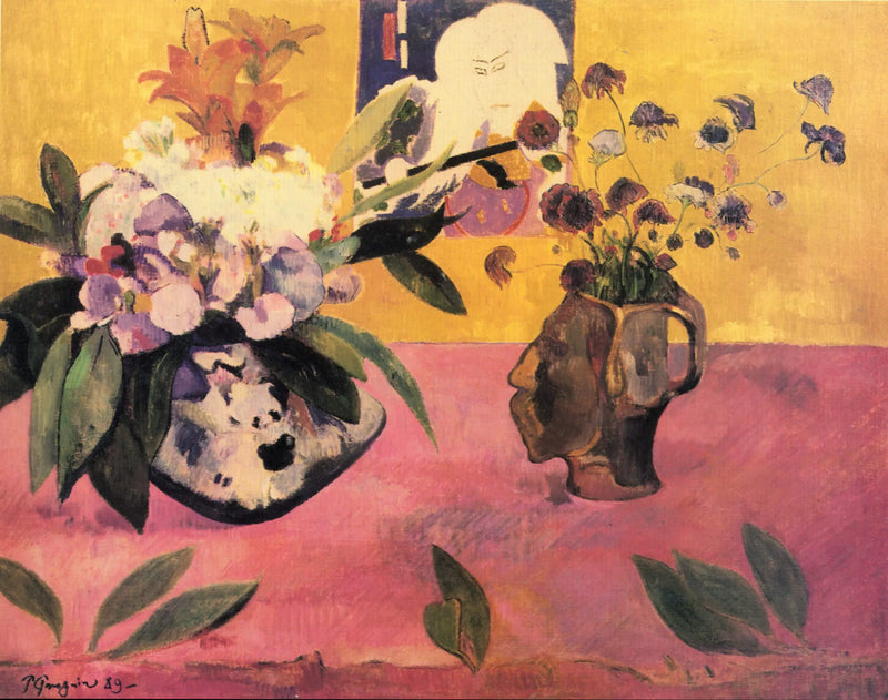 Japon baskısı ile doğa ölüsü - Paul Gauguin