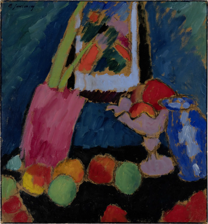 Mor Kaseyle Natürmort - Alexej von Jawlensky