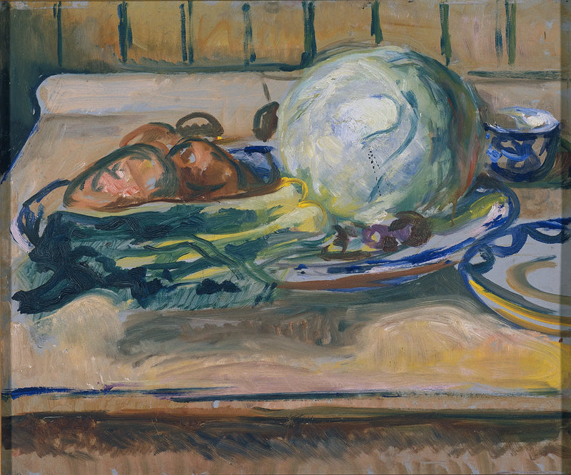 Lahana ve Diğer Sebzelerle Natürmort - Edvard Munch