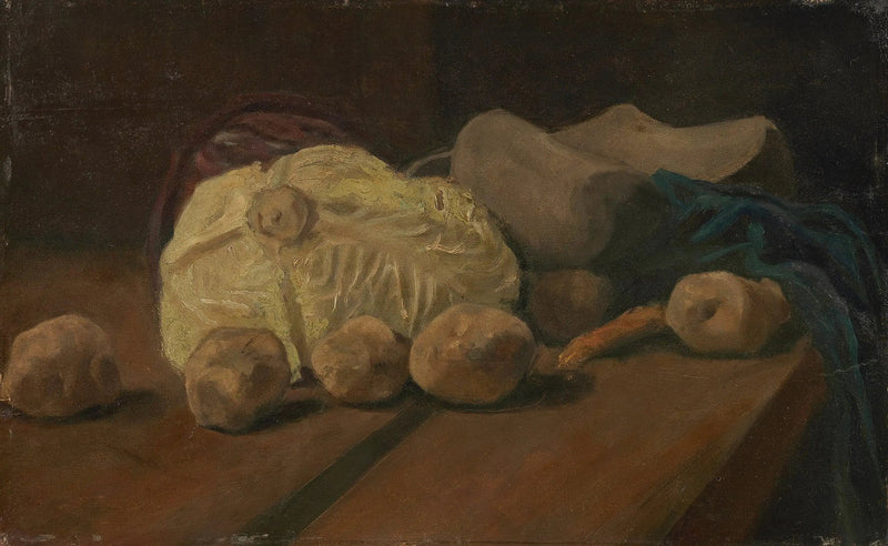 Lahana ve Ahşap Ayakkabılar ile Natürmort - Vincent van Gogh