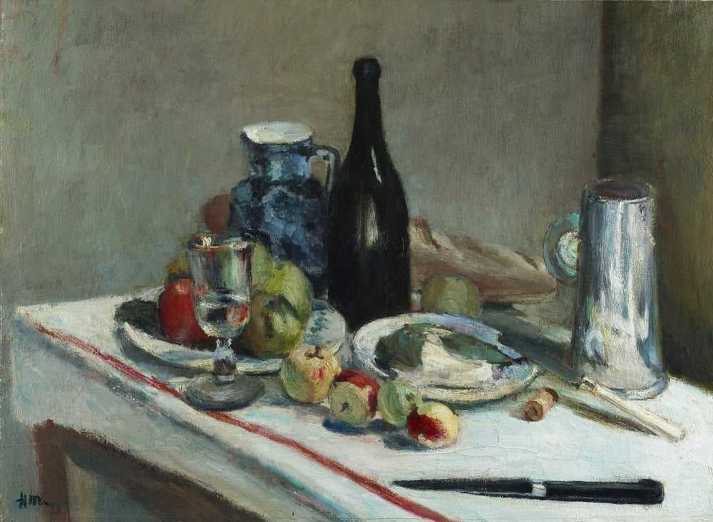 Reproduction du tableau « Nature morte au couteau noir - Henri Matisse » par Alpha Reproduction en peinture à l’huile