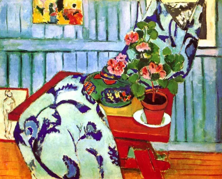 Geraniumlu Natürmort - Henri Matisse