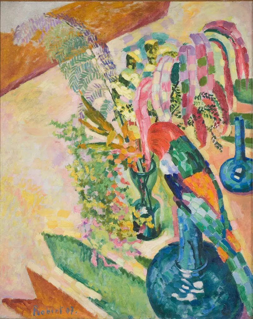 Papağanlı Natürmort - Robert Delaunay