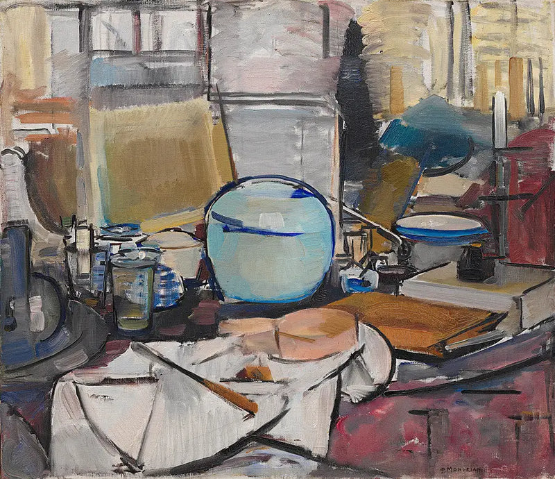 Zencefilli Çömlekli Natürmort I - Piet Mondrian