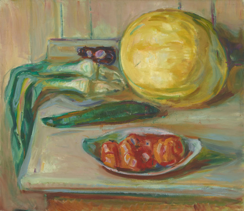 Balkabağı ve Diğer Sebzelerle Natürmort - Edvard Munch