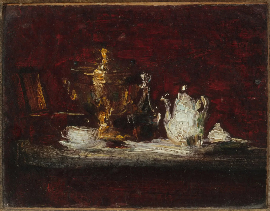 Doğa Manzarası ve Samovar - Henri Fantin-Latour