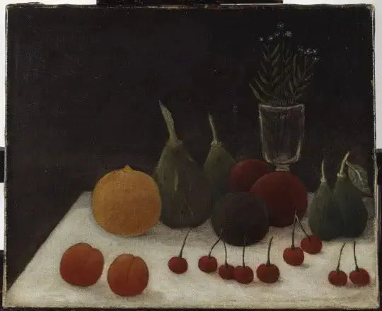 Kirazlı Natürmort - Henri Rousseau