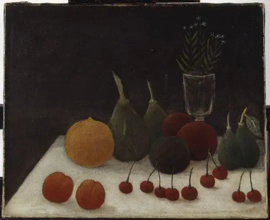 Kirazlı Natürmort - Henri Rousseau