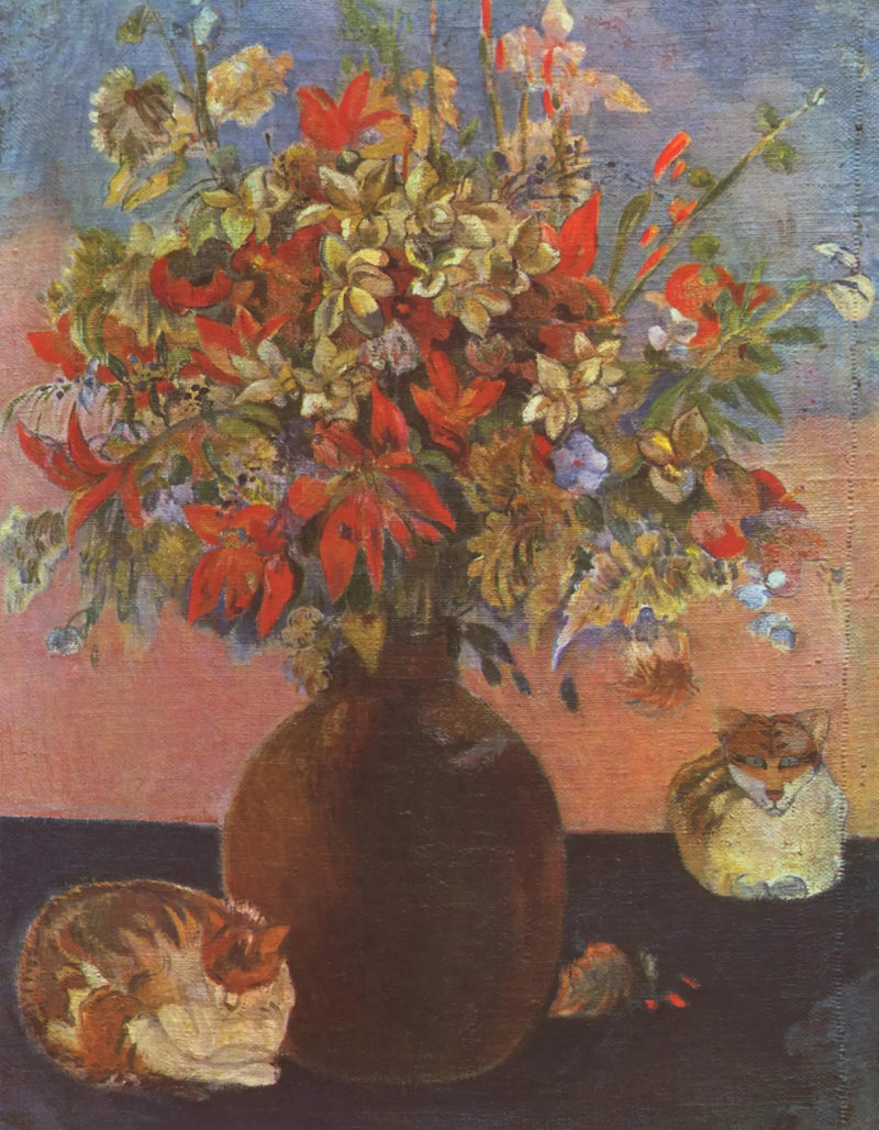 Kedili Natürmort - Paul Gauguin
