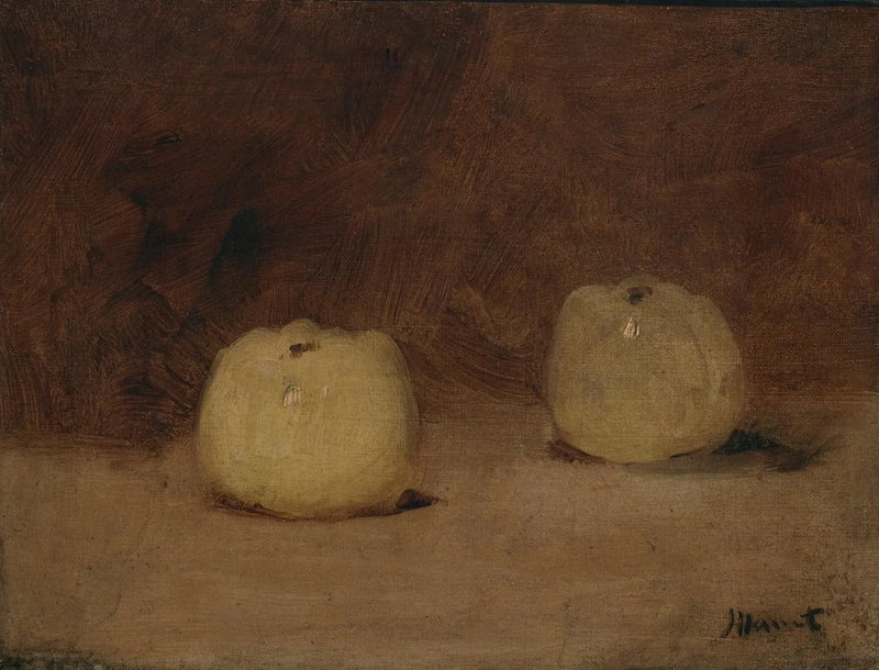 İki Elmalı Natürmort - Édouard Manet