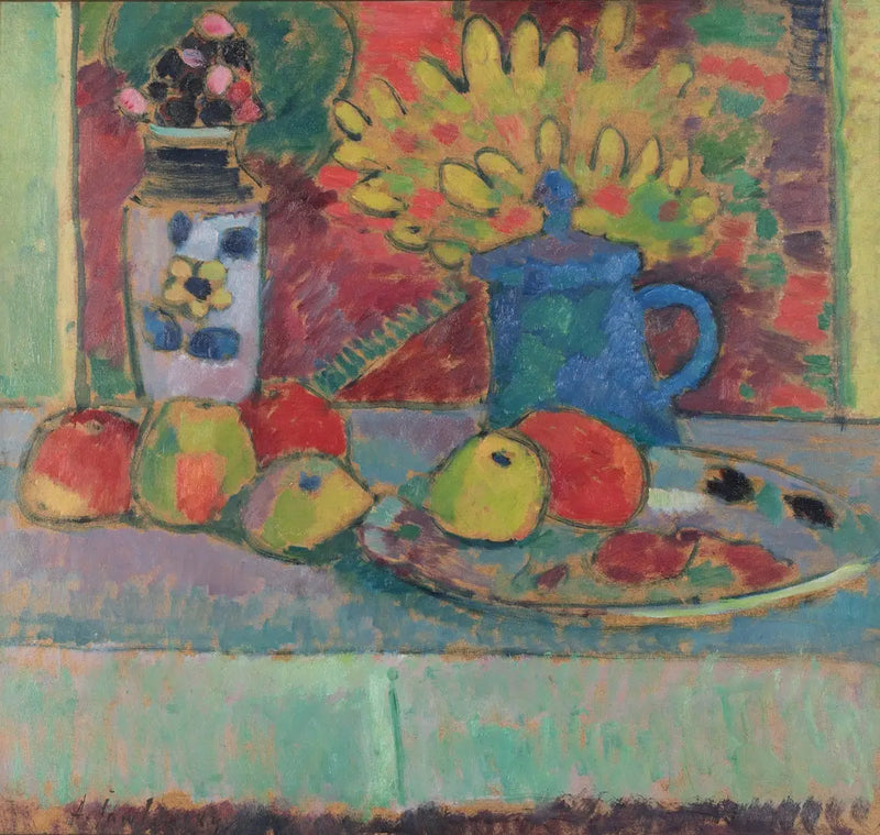 Çiçekler ve meyvelerle natürmort - Alexej von Jawlensky