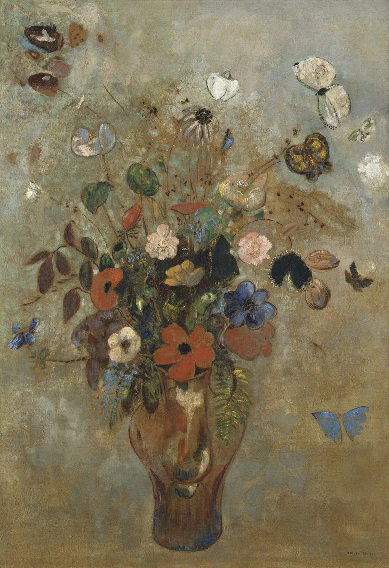 Çiçeklerle Natürmort - Odilon Redon