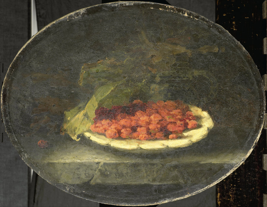 Nature morte aux fraises dans un bol blanc - Margaretha Roosenboom