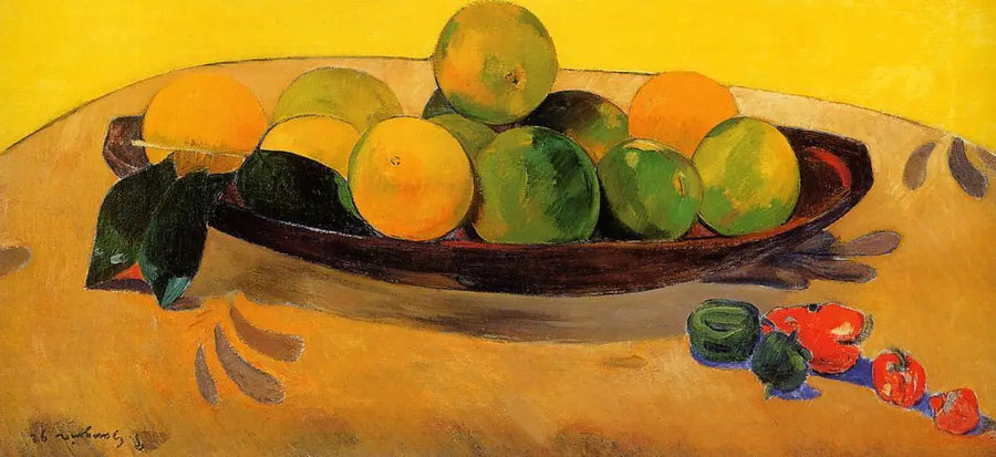 Meyve ve Biberli Natürmort - Paul Gauguin