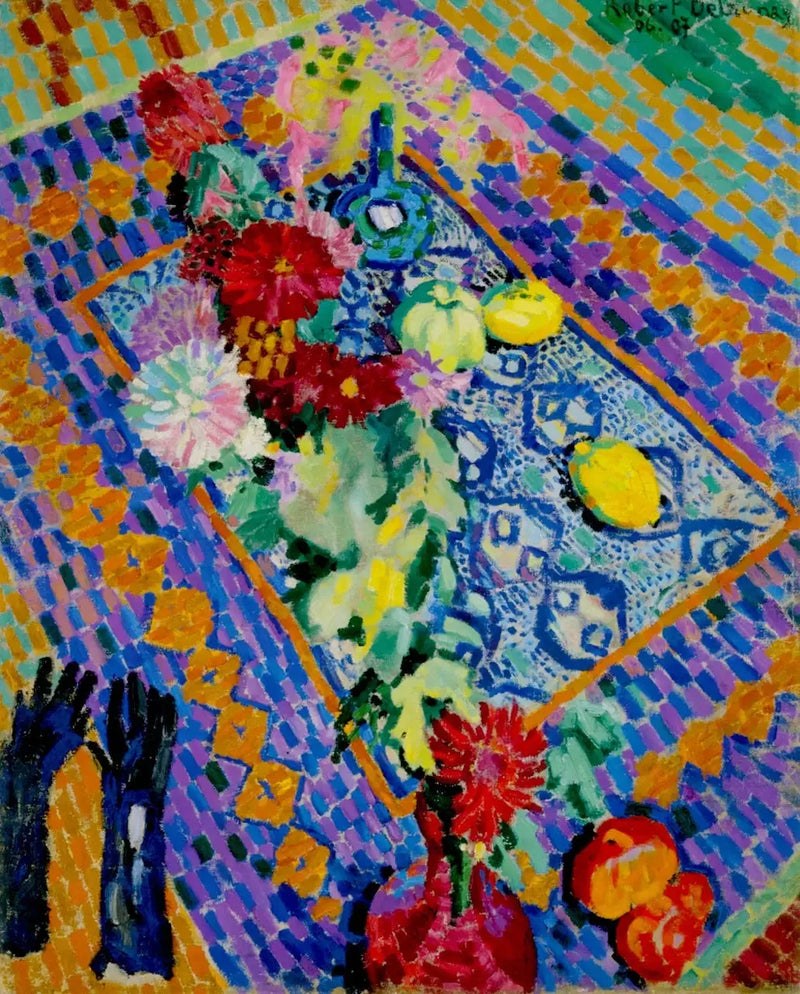 Eldivenli Natürmort - Robert Delaunay