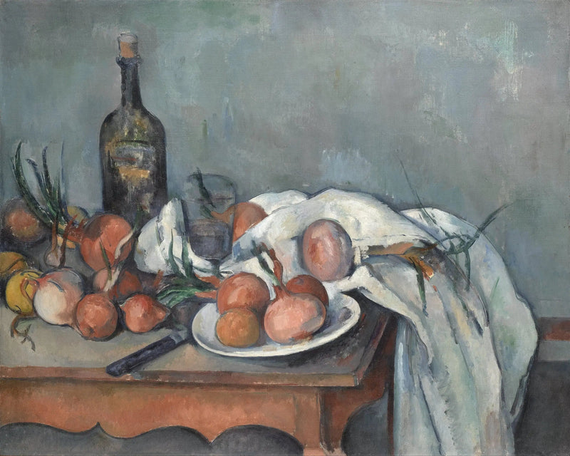 Soğanlı Natürmort - Paul Cézanne