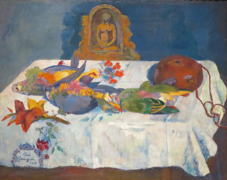 Egzotik Kuşlar ile Natürmort - Paul Gauguin