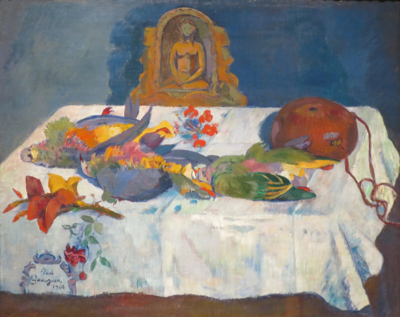 Egzotik Kuşlar ile Natürmort - Paul Gauguin