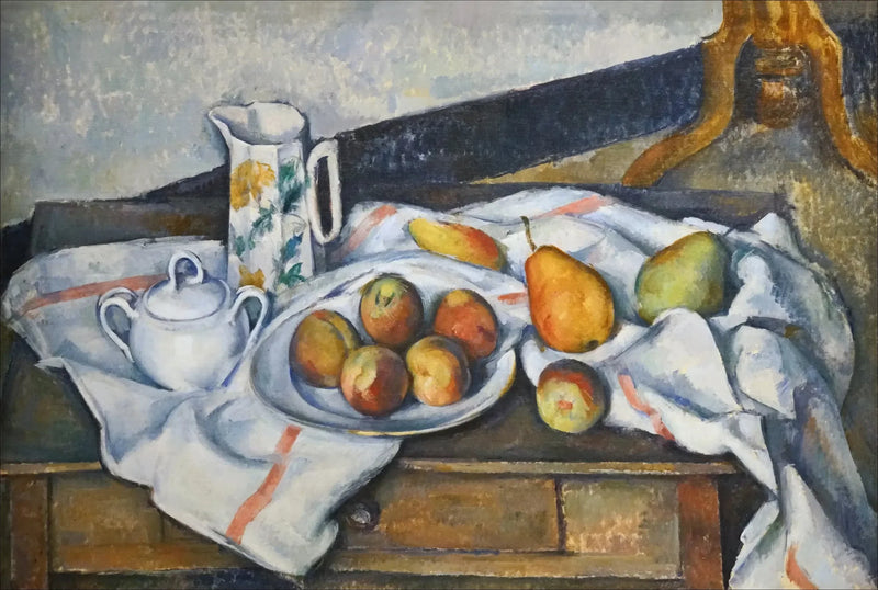 Şeftali ve armutlu natürmort - Paul Cézanne