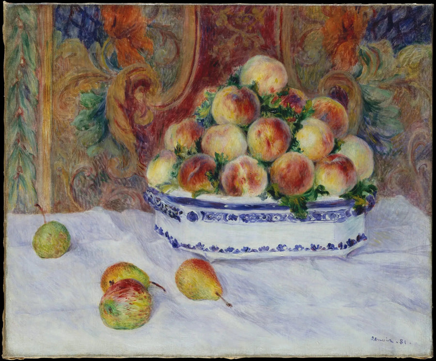Şeftalili Natürmort - Pierre-Auguste Renoir