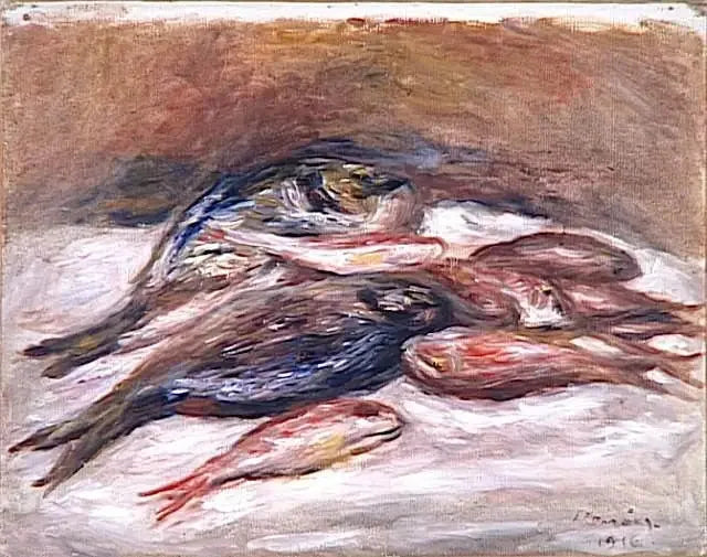 Balıklarla Natürmort - Pierre-Auguste Renoir