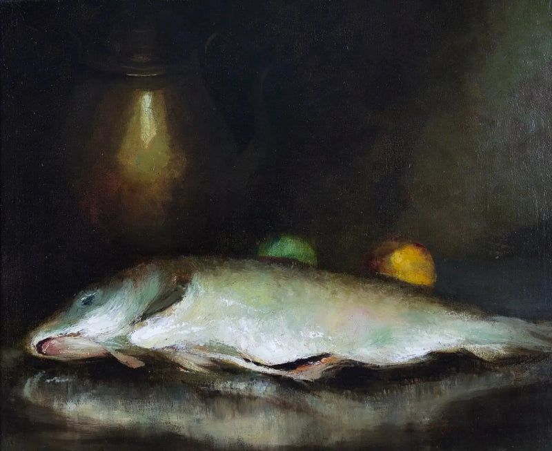 Balıklarla Natürmort - William Merritt Chase