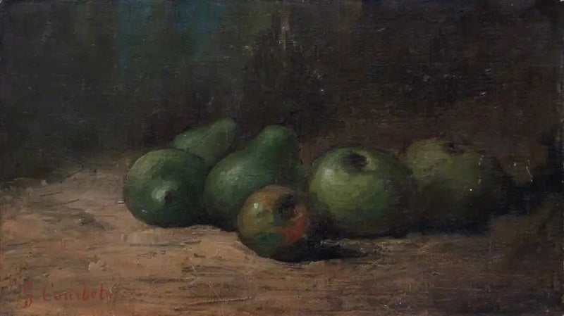 Elmalı ve armutlu natürmort - Gustave Courbet
