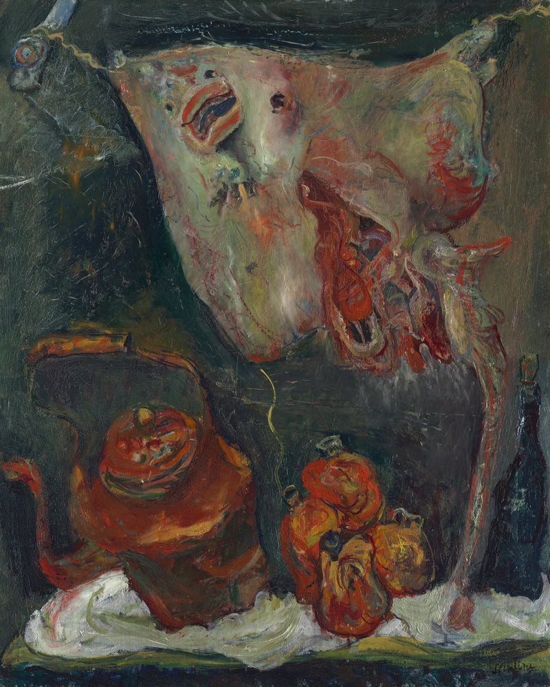 Doğa Manzarası ve Çizgiler - Chaim Soutine